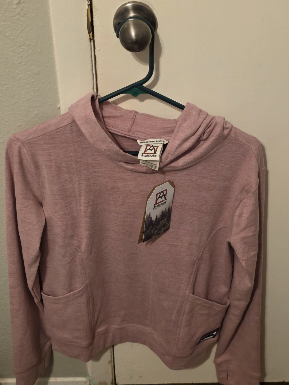 Avalanche Women’s Dusty Rose Cowl Neck Hoodie Sweater